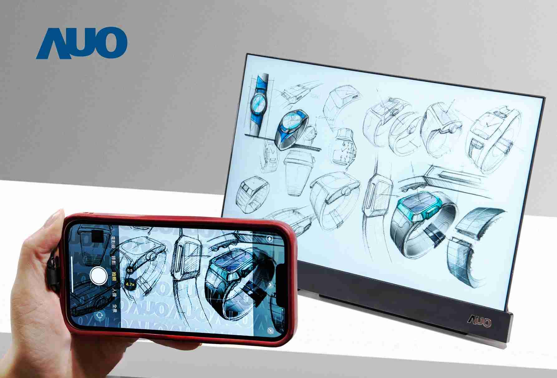 28国际16吋防窥显示器，，采用人眼无法察觉、、、、相机拍摄时才显现的隐藏式水印技术，，未来可结合AI镜头侦测周围环境，，实时开启或关闭水印，，大幅提升在公共场域使用显示器的安全性